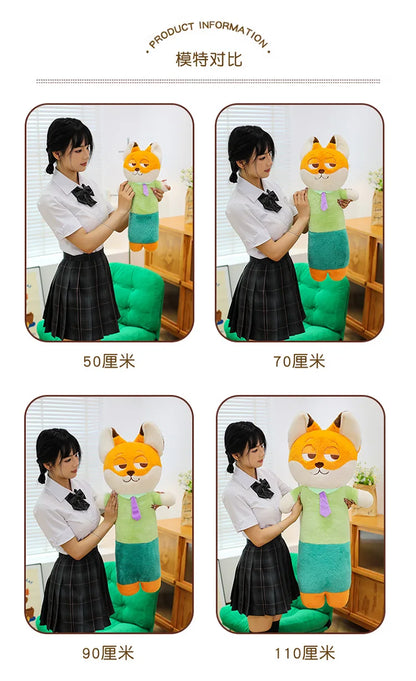 70/90/110cm Big Size Zoo Tropolis Nick Wilde Judith Laverne Hopps Disney Anime Plush Stuffed Doll Pillow Plushies Ornaments Gift