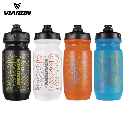 Viaron 550ml Leak-Proof Bicycle Water Bottle for Road Cycling Sports Fitness Running and Riding with Bike Cage