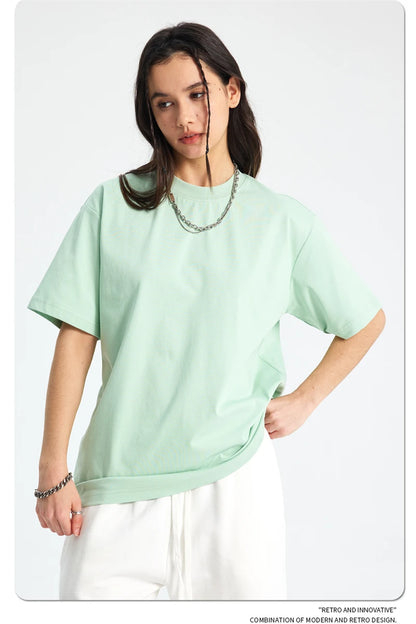 ZODF Fashion 2025 Summer Men Sorona T-Shirts Unisex Casual Cool Feeling Quick Dry O Neck 245gsm T Shirt Brand Tees HY1032