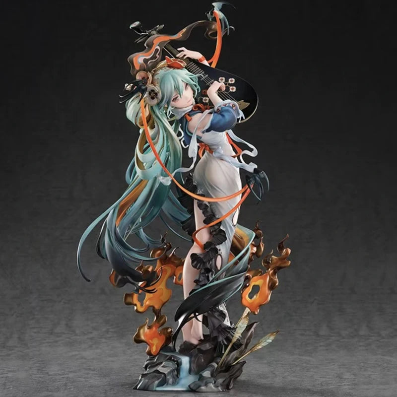 1/8 PVC Long Hair Hatsune House Of Flying Daggers Anime Peripherals Desk Setup Ornament Anime Girl Trendy Toy Model Boy'S Gift