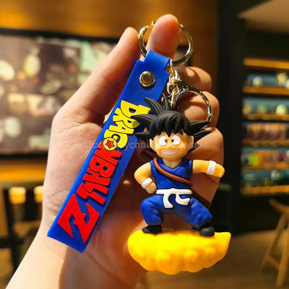 New Anime Dragon Ball Key Chain Z Super Saiyan Son Goku Bulma Broly Piccolo Majin Buu Series Bag Pendant Keyring Kids Toys Gifts