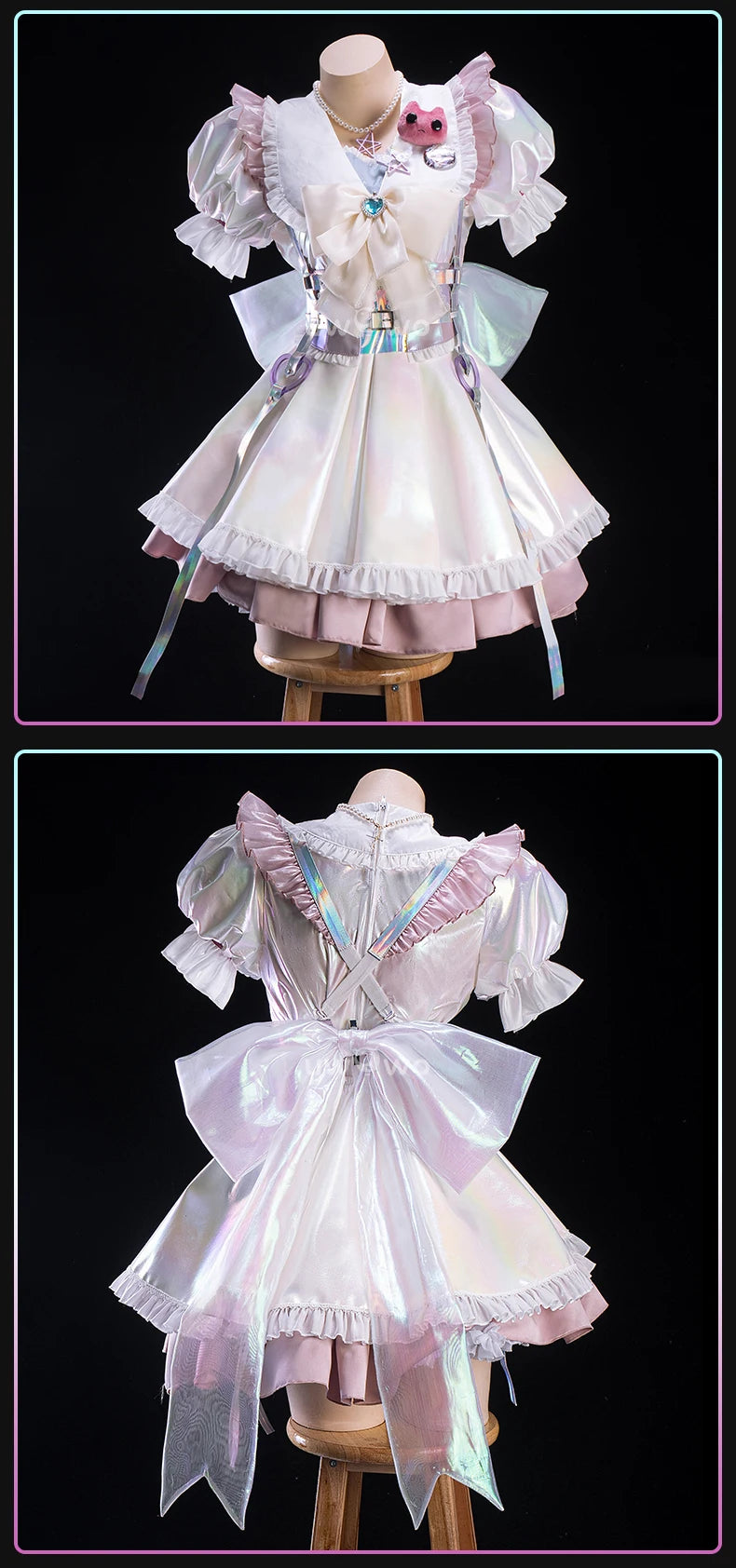 IN STOCK UWOWO KAngell Cosplay Game Needyy Streamerr Overloadd KAngell  Magical Girl Fanart Cosplay Costume Halloween Costume