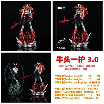 30cm Bleach Anime Kurosaki Ichigo Figures Ulquiorra Cifer Figurine Pvc Gk Statue Model Doll Collection Room Decora Desk Toy Gift
