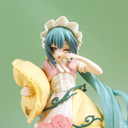 Hatsune Miku Anime Figure Fairy Mirror Sleeping Beauty Car Ornament Model Decoration Toy Birthday Gift - No Box