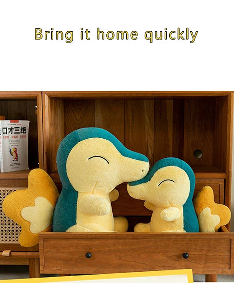 35/75cm Cyndaquil Pokemon Plush Toys Large Anime Doll Pillow Cartoon Feurigel Pokémon Plushie Stuffed Gift for Kids Christmas