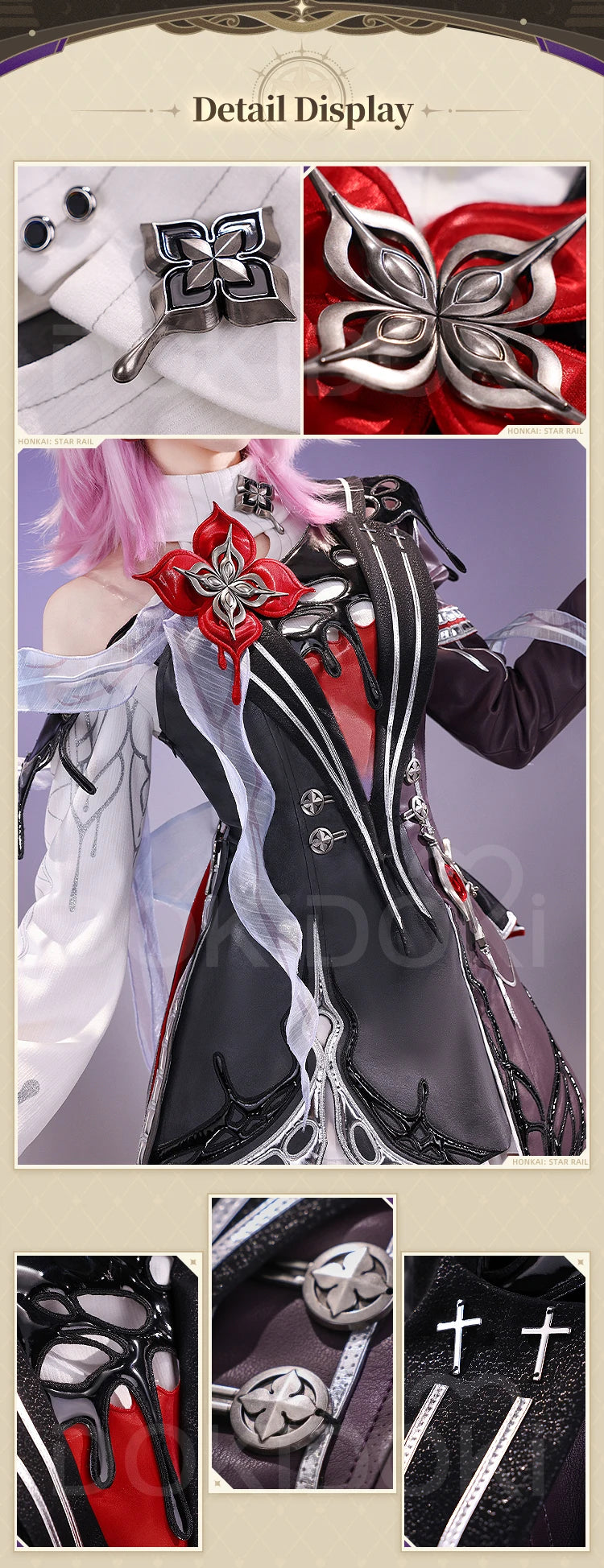 IN STOCK Evernight Cosplay Costume Game Honkai: Star Rail【S-2XL】DokiDoki-SR HSR March 7th SP Halloween Plus Size