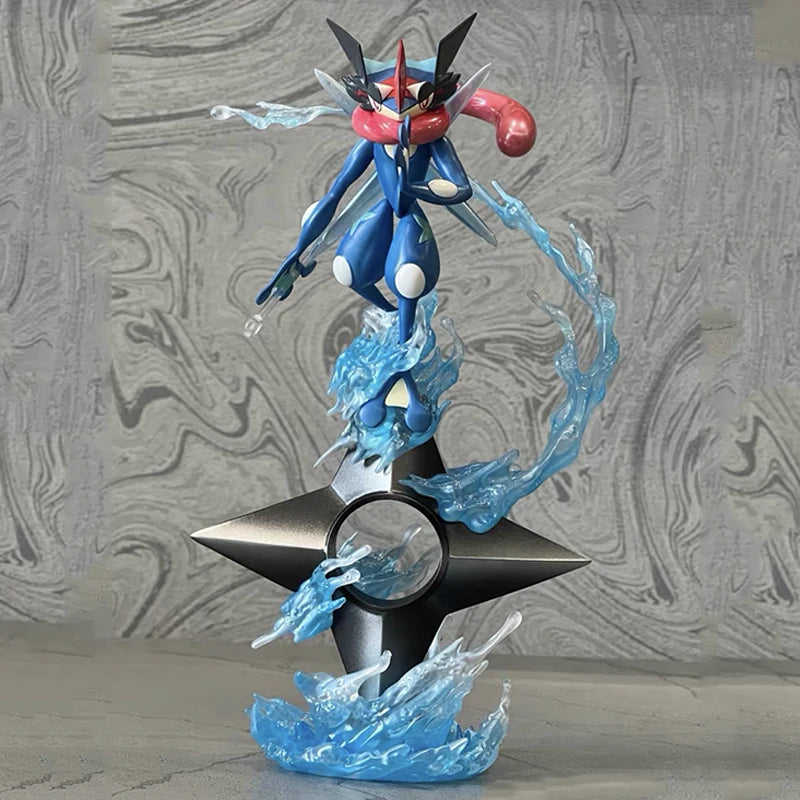 20cm GK Greninja Pokemon Anime Figure Water Shuriken Evolved Pet Elf Statue Creative Doll Ornament Model Kids Christmas