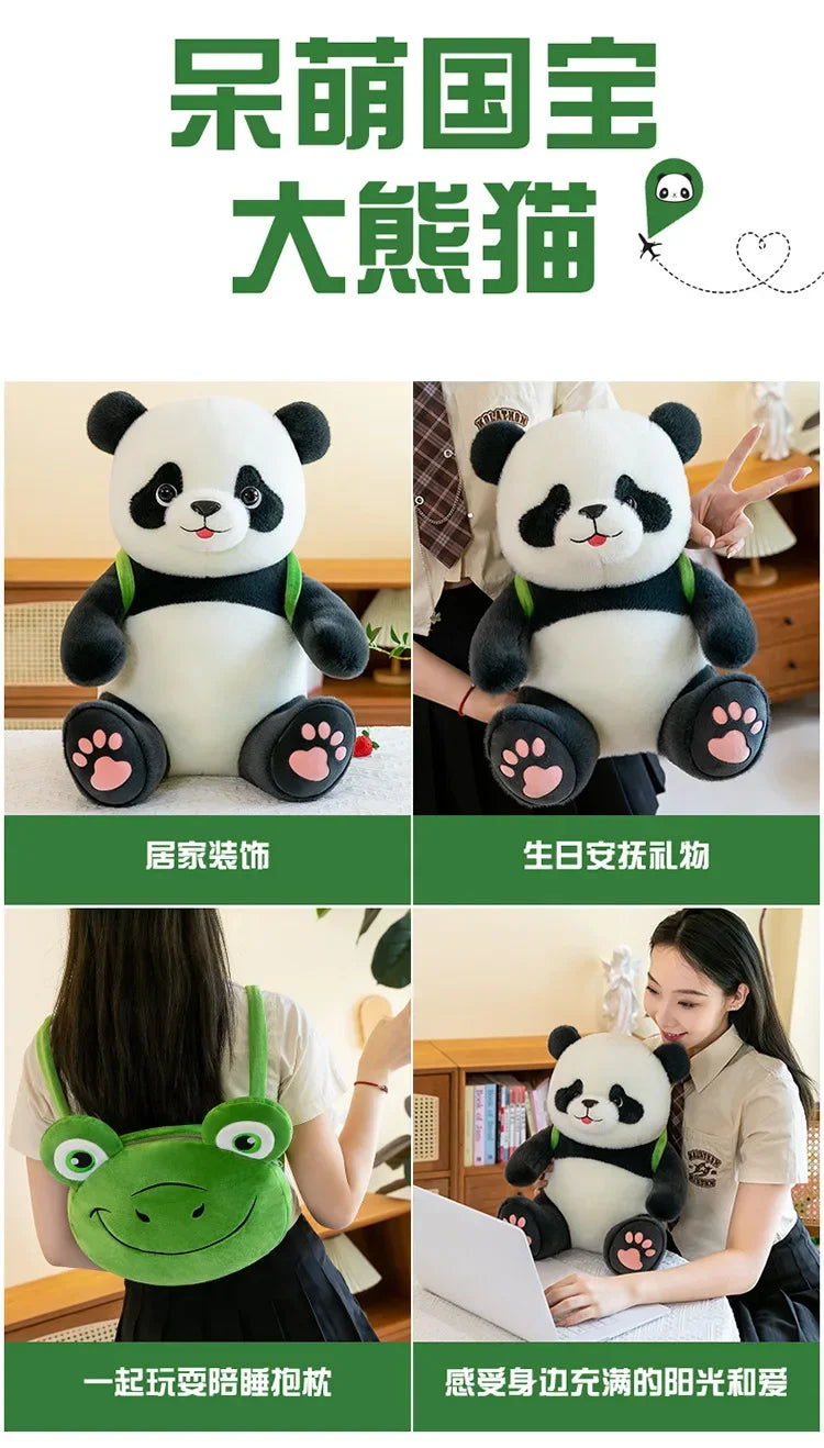30-60cm Chinese Panda Plush Toy Chest Listing Super Full Soft Chinese National Treasure Animal Doll Children's Birthday Gift