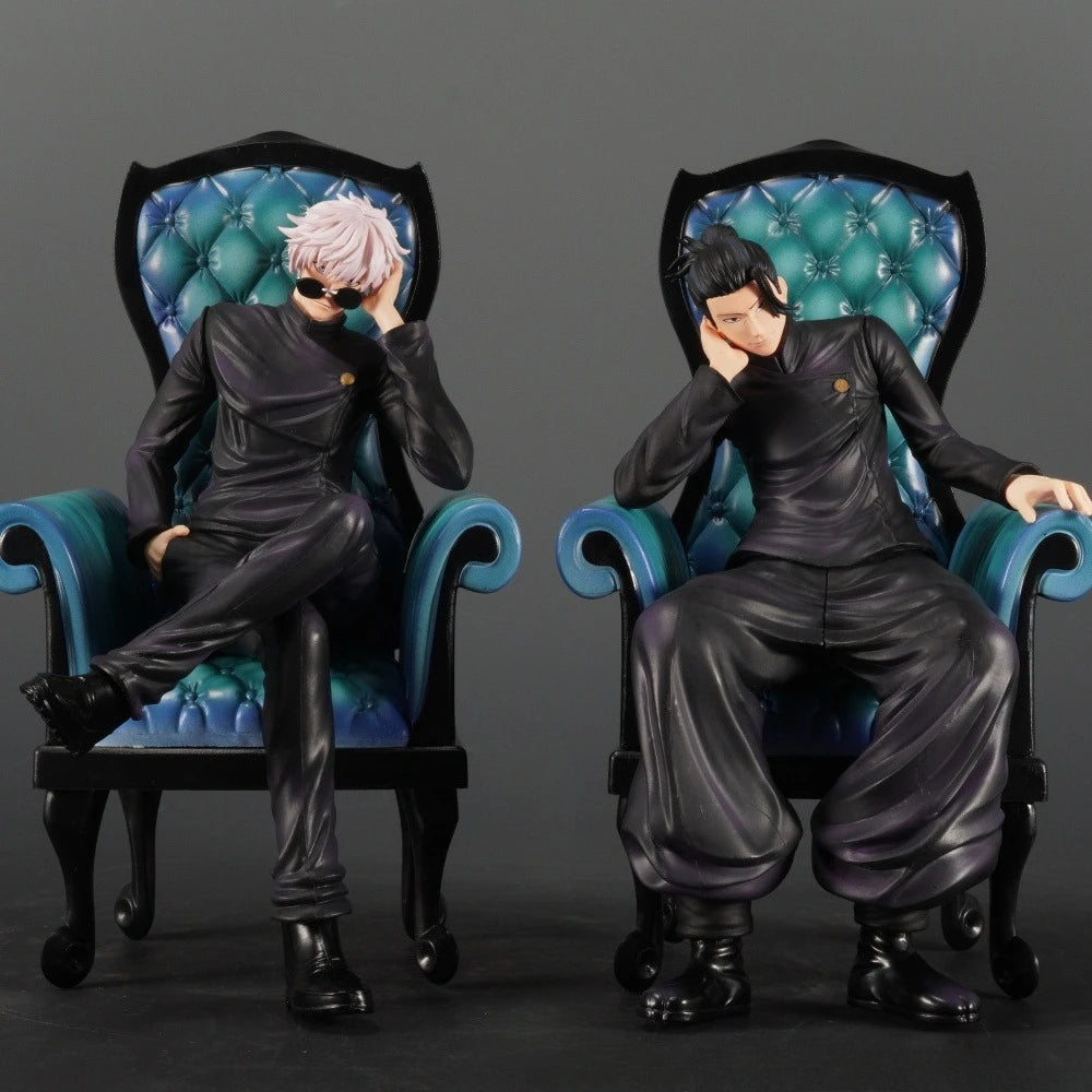 24cm Anime Jujutsu Kaisen PVC Action Figure Geto Suguru Gojo Satoru Statue Model Toy Gift