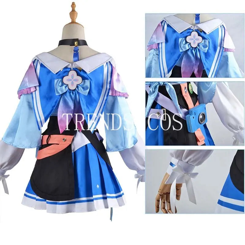 Honkai Star Rail March 7th Cosplay Costume Big Size Cotton Polyester