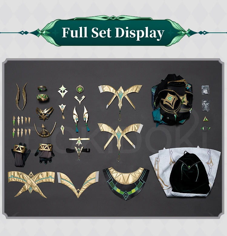 IN STOCK Nefer Cosplay Costume Genshin Impact Song of the Welkin Moon【XS-2XL】DokiDoki-R Nod-Krai Christmas Dress Plus Size