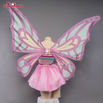 IN STOCK UWOWO Bloomm Enchantixx Flora Cosplay Costume Big Fairy Wings Cosplay Outfit Butterfly Fairy Women Wing