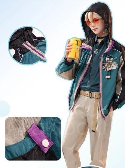 Aventurine Blade Robin Firefly Sparkle Feixiao Doujin Cosplay Costume Game Honkai: Star Rail DokiDoki-SR HSR Sunscreen Jacket