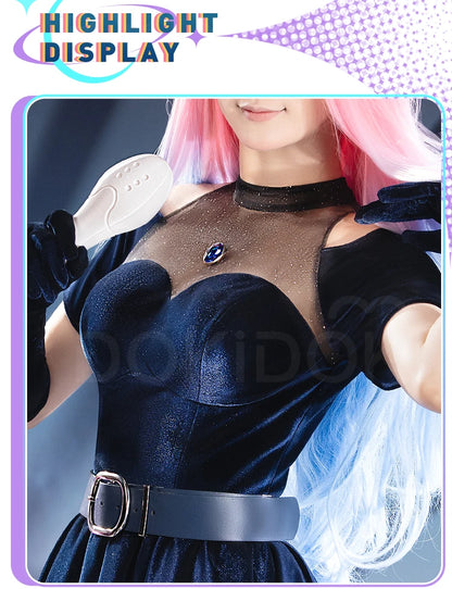 IN STOCK Mizi Cosplay Costume Anime Cosplay【S-3XL】Alien Stage DokiDoki-R Stage Costume Mizi Dress Cosplay Tattoo Plus Size