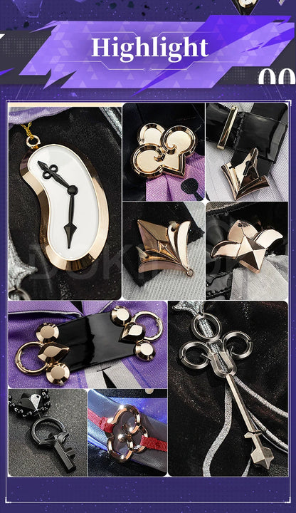 IN STOCK The Herta Cosplay Costume Game Honkai: Star Rail DokiDoki-SR HSR Women Cosplay The Herta Halloween Costume Wig