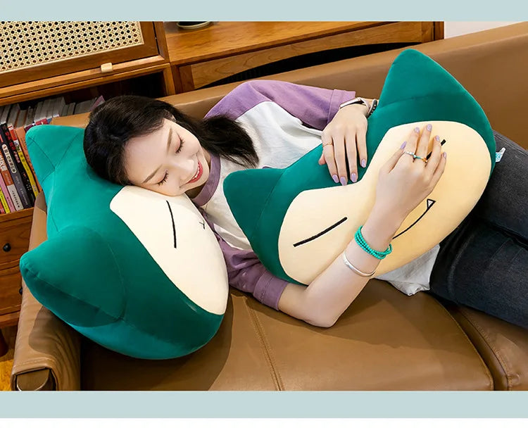 55/65/80CM Big Size Pokemon Snorlax‌ Plushies Kabigon Kawaii Cartoon Anime Plush Bolster Comfortable Soft Doll Children Gift
