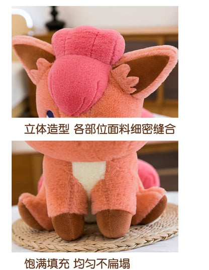 35/45/65CM Big Size Pokemon Vulpix Plushies Cartoon Anime Peluche Stuffed Animal Comfortable Soft Doll Kawaii Ornament Gifts