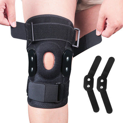1pc Adjustable Hinged Knee Brace Knee Joint Support Wrapped