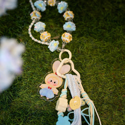 Baby Three Love Chain Time Series Blind Bag Phone Pendant Bracelet  and Exquisite Pendant for Girls' Daily Travel Accessories