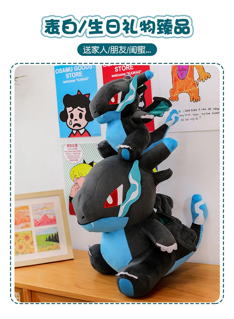 Pokemon Z-A Plush Pikachu Mega Charizard X Doll Charmander Charmeleon Toy Venusaur Bulbasaur Ivysaur