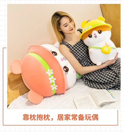 Hot 45-65cm Kawaii Hamster Plush Toy Big Size Cute Soft Stuffed Animals Sofa Pillow Plush Doll High-quality Kids Briday Gifts