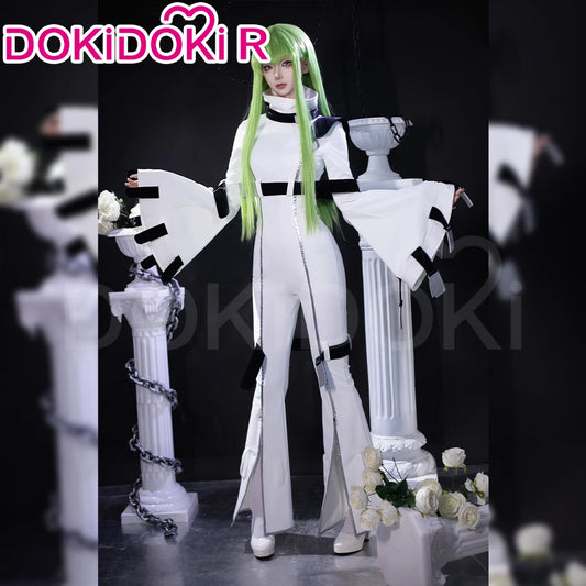 C Cosplay Costume Anime Cosplay DokiDoki-R Lelouchh C Costume Women White Bodysuit Uniform