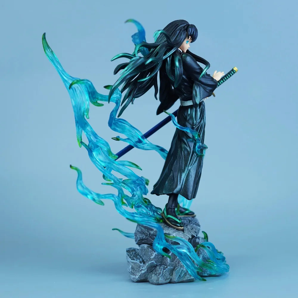 25cm Anime Demon Slayer Tokitou Muichirou PVC Action Figure Statue Desktop Ornament Collection Model Toy Gift