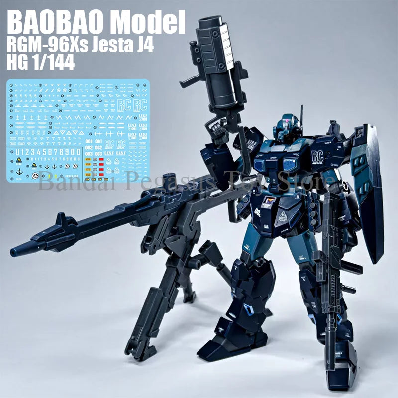 BAOBAO Jesta J4 RGM-96Xs HG 1/144 Team BC Assembly Model Kit Action Figure Plastic Model Toy Robot Gifts