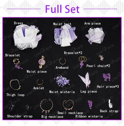 PRE SALE UWOWO Robin Cosplay Game Honkai Star Rail Fanart Robin Wisteria Gown Cosplay Costume Halloween Costume