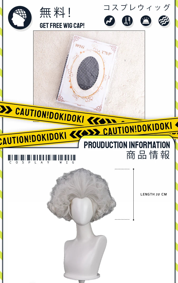 Ishaa Ekkoo Maddiee Aniviaa LeBlancc Cosplay Wig Game Anime DokiDoki Women Men Short Hair Ishaa Cosplay Free Wig Cap