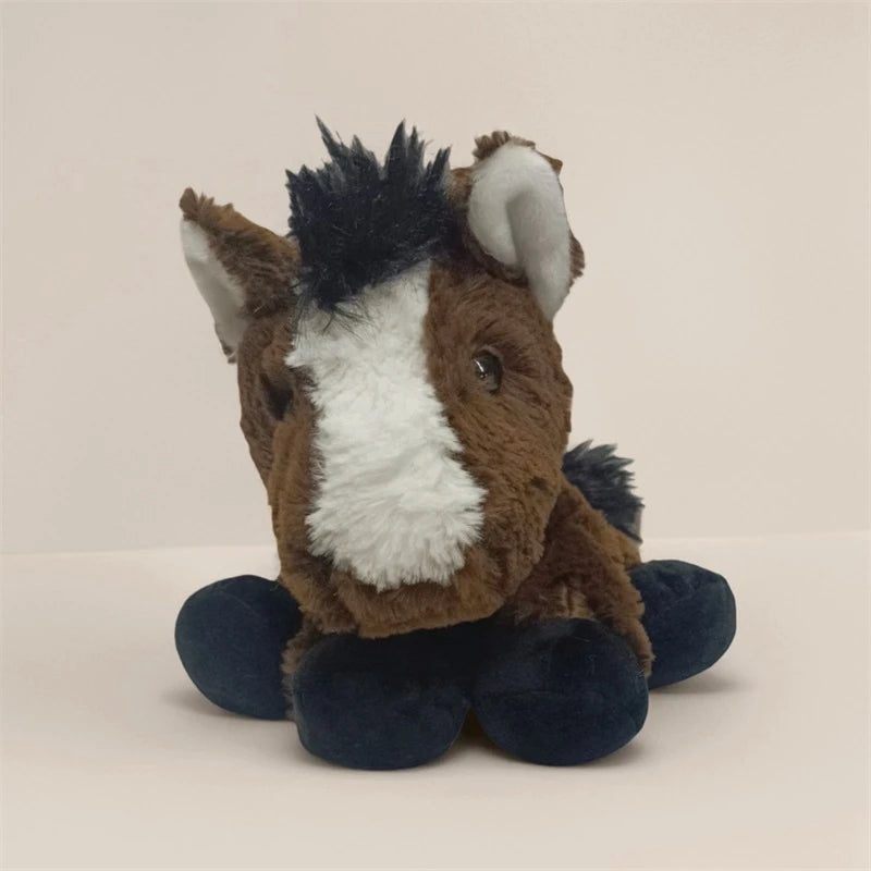 Cute Plush Animal Toys Set Panda Bear Fox Raccoon Elephant Giraffe Frog Soft Stuffed Dolls for Kids Sleep Appliance Baby Gift