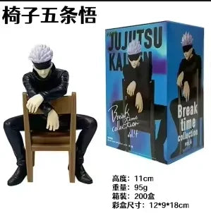 11cm New Gojo Satoru Jujutsu Kaisen Anime Itadori Yuji Seated Noodle Stopper Action Figure Model Toy Japanese Doll