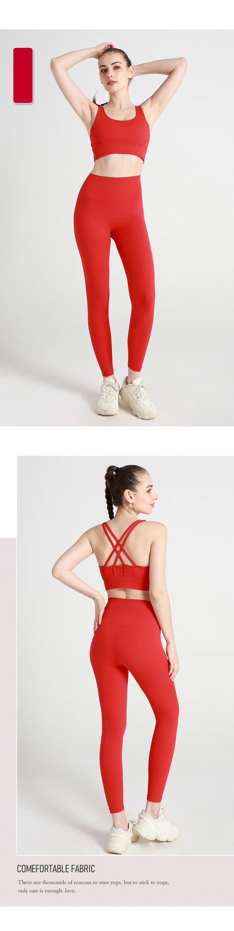 2024 Women’s 2 Piece Yoga Tracksuit Quick Dry Breathable Fitness Set Sports Bra and Leggings