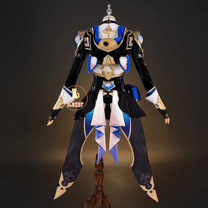 Honkai Star Rail Cipher Cosplay Costume Wig Uniform Jumpsuit Cifera Headwear Tail Halloween Party for Women Girl Carnival iCoser