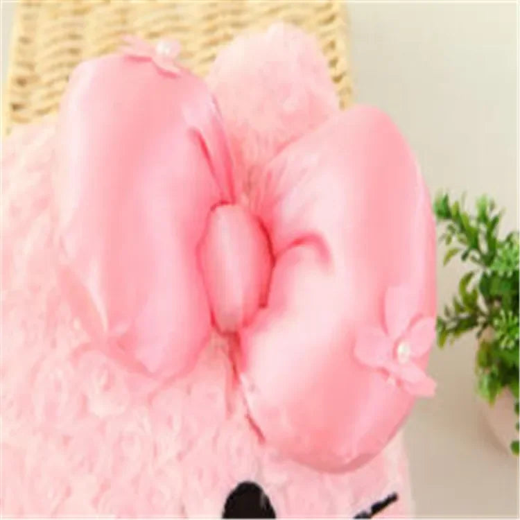 Aoger Kawaii Hello Kitty Rose Velvet Plush Melody Pillow Plushie Toy Soft Pillow Decorative Doll Bedding Kids Birthday Gift