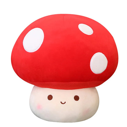 23/30cm Cute Vegetables Kawaii Red Mushrooms Shii-take Plush Soft Toy Stuffed Dolls Home Decor Gift For Girl Boy Birthday