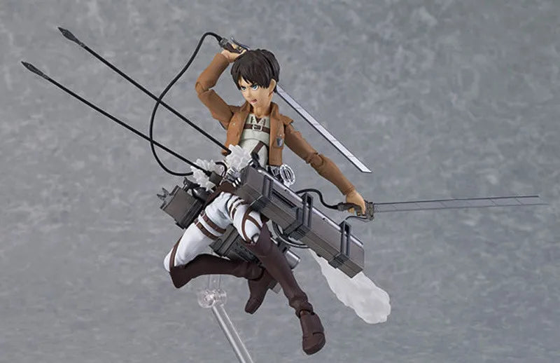 Attack On Titan Eren Jaeger 14cm PVC Figure with Detachable Sword Collectible Toy by BANDAI - With box