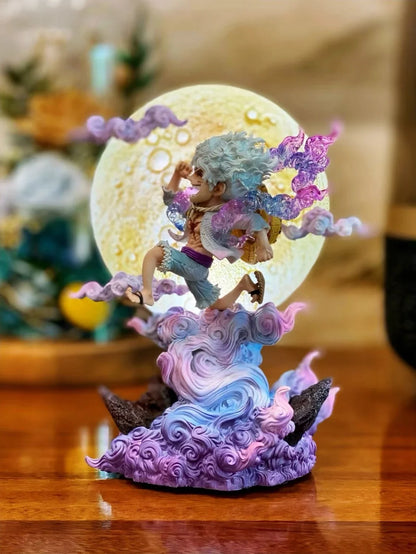 14cm One Piece Luffy Anime Figure Moon Nika Luffy Action Figurine PVC Statue Models Collection Desk Decoration Toys Gift Doll