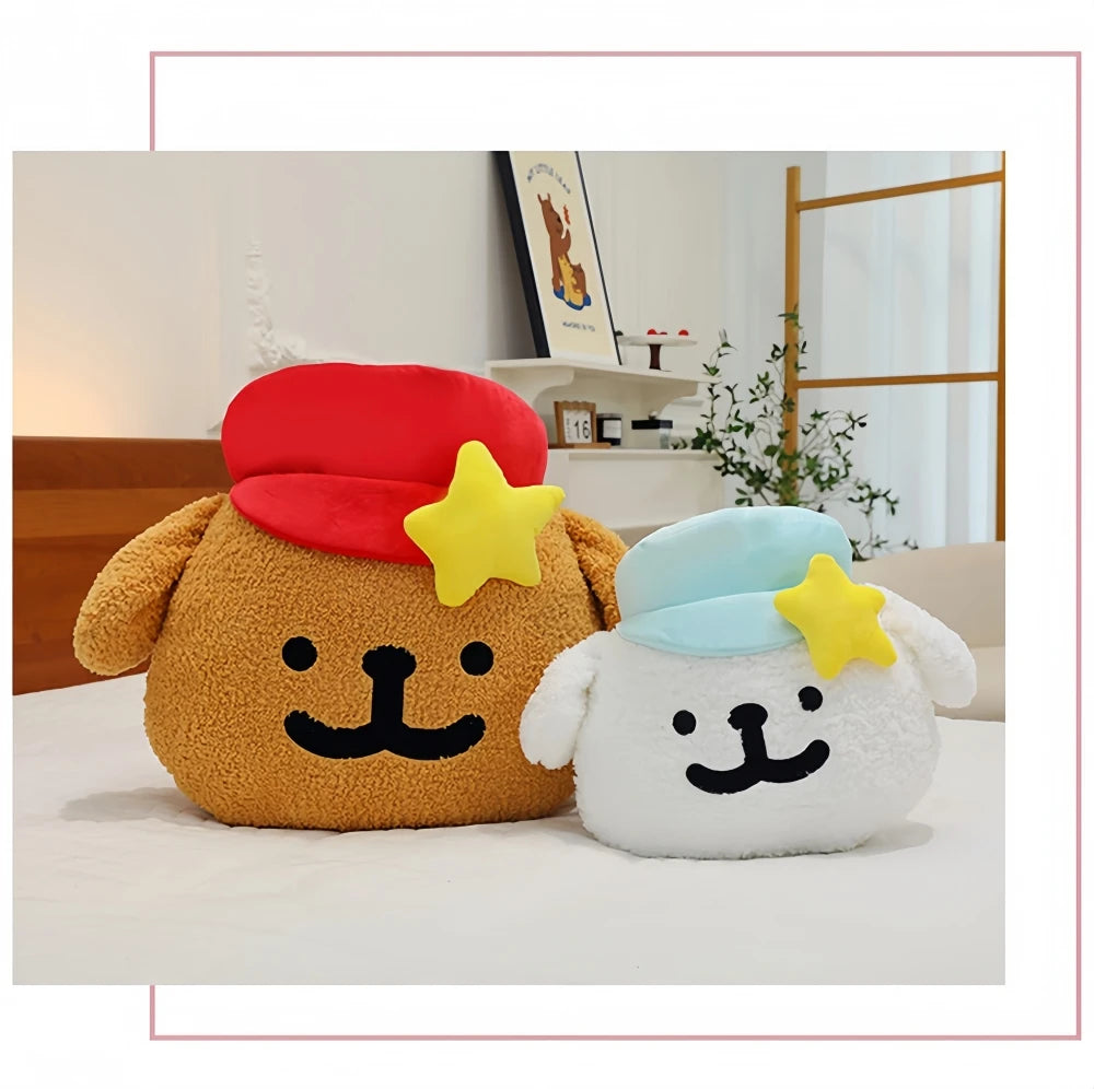 65cm Big Size Maltese Line Hat Dog Cartoon Anime Plush Stuffed Doll Toy Cute Room Bolster Sleeping Pillow Plushies Holiday Gifts