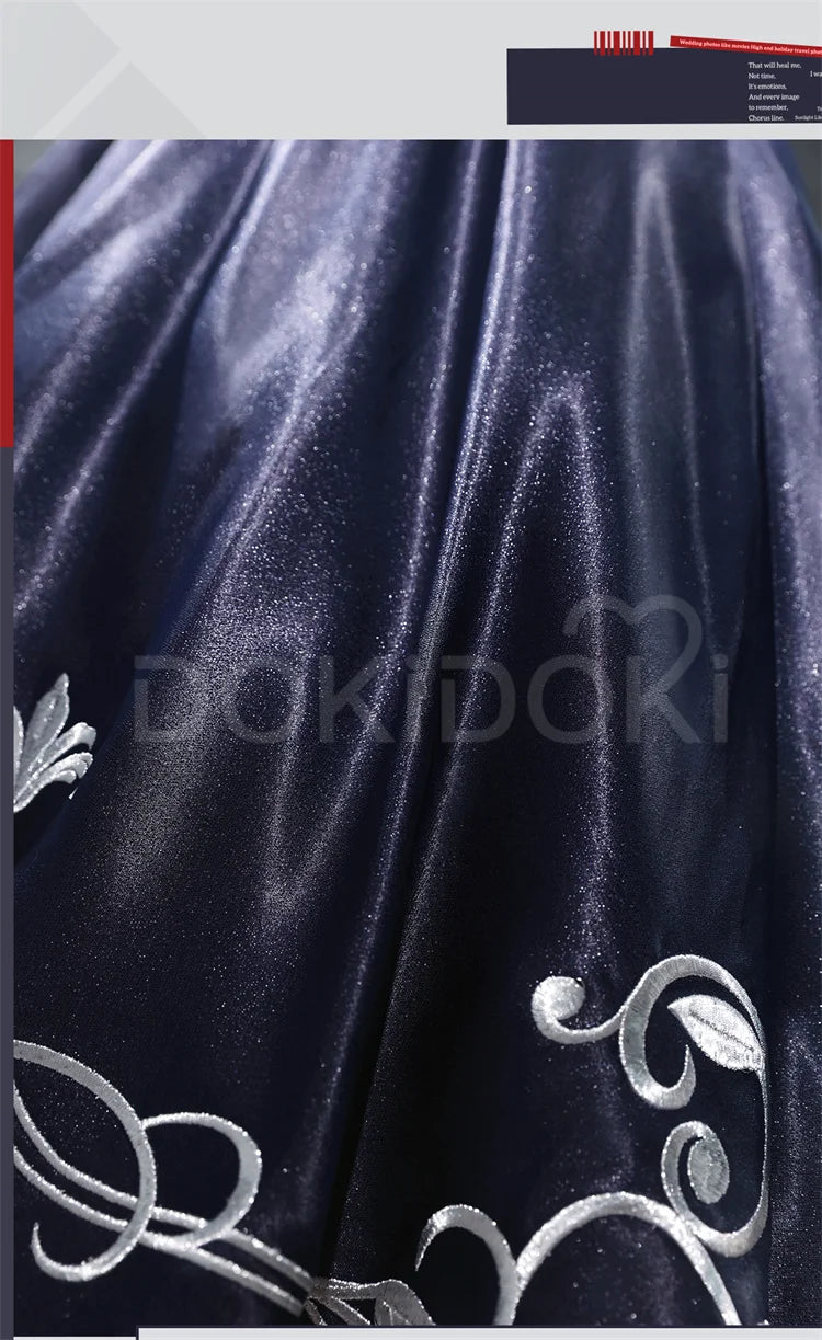Saber Artoria Pendragon Cosplay Costume Game Fate/stay Night DokiDoki-R Women Black Saber Dress