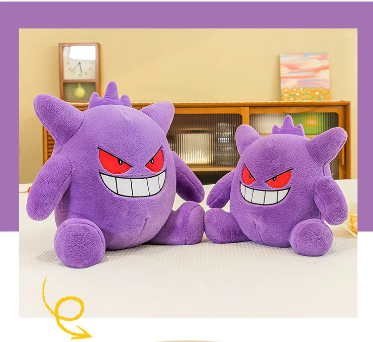 35/45/65CM Big Size Pokemon Gengar Plushies Kawaii Cartoon Anime Peluche Stuffed Animal Comfortable Soft Doll Children Toy Gifts