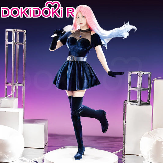 IN STOCK Mizi Cosplay Costume Anime Cosplay【S-3XL】Alien Stage DokiDoki-R Stage Costume Mizi Dress Cosplay Tattoo Plus Size