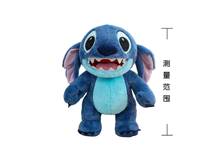 Disney Lilo & Stitch Plush Toys Kawaii Anime Plushie Dolls Open Mouth Stitch Soft Pillows Stuffed 30-60cm Gifts for Childrens