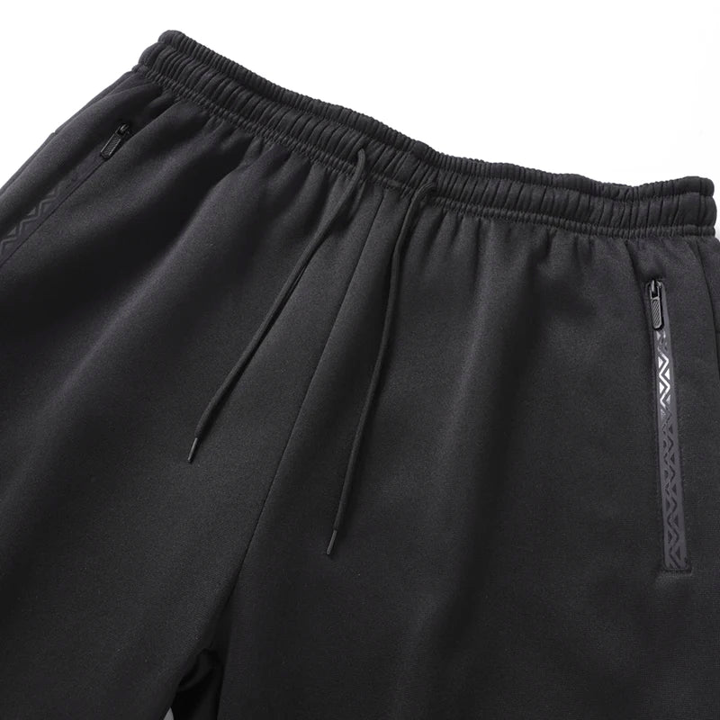 Chrlck Men’s Unisex Winter Fleece Sweatpants Warm Running Jogging Sport Trousers Elastic Waist Thick