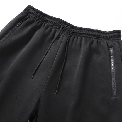 Chrlck Men’s Unisex Winter Fleece Sweatpants Warm Running Jogging Sport Trousers Elastic Waist Thick