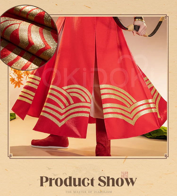 【Official】IN STOCK Wei Wuxian Cosplay Costume Anime Mo Dao Zhu Shi DokiDoki-SR Men Costume Wei Wu Xian Lan Wangji Halloween