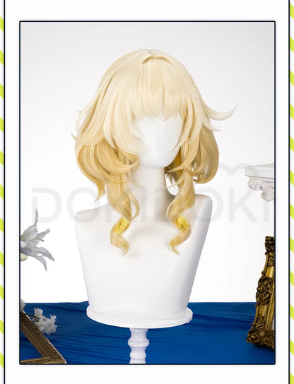 IN STOCK Aglaea Cosplay Costume Game Honkai: Star Rail DokiDoki-SR HSR Women Golden Gorgeous Dress Aglaea Halloween Wig
