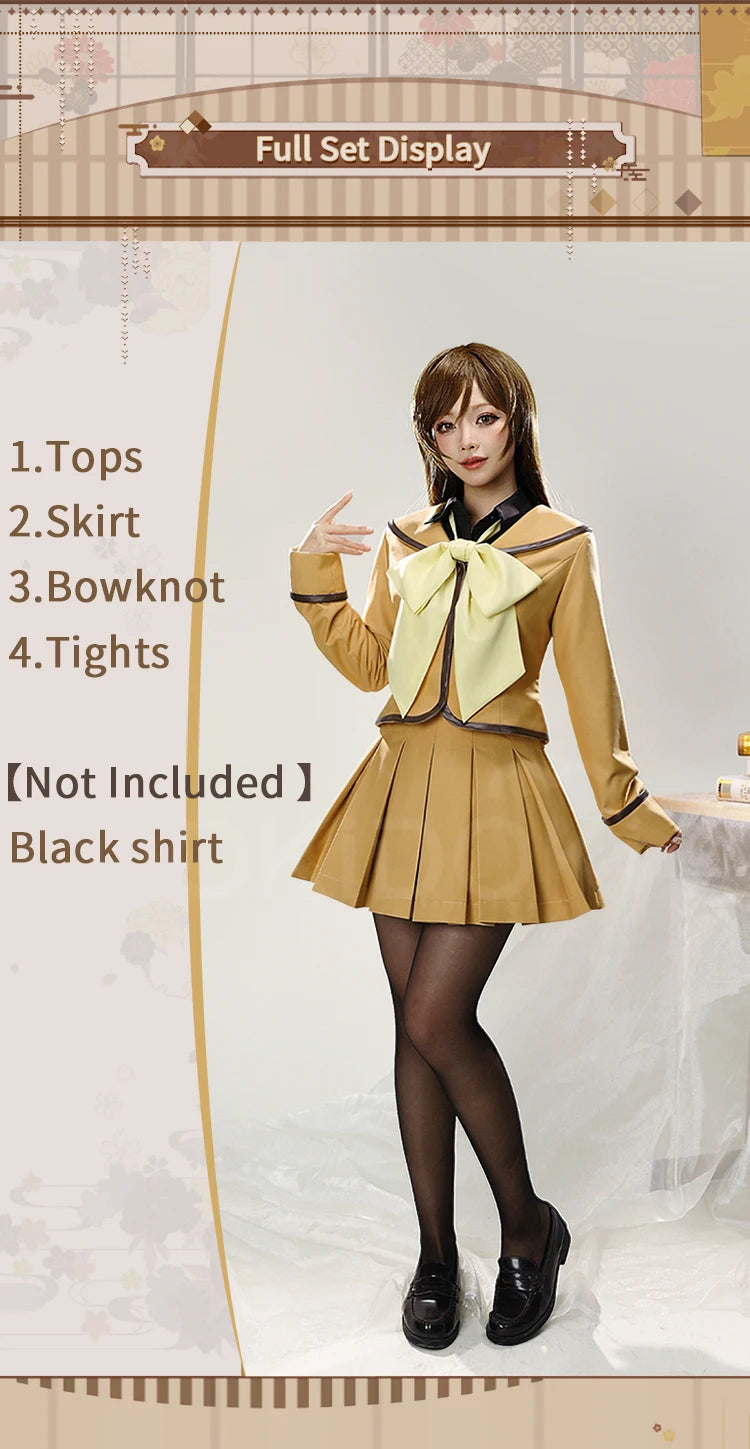 IN STOCK Momozono Nanamii Costume Anime Cosplay DokiDoki-R Women Cute School Uniform Cosutme Momozono Nanamii Cosplay