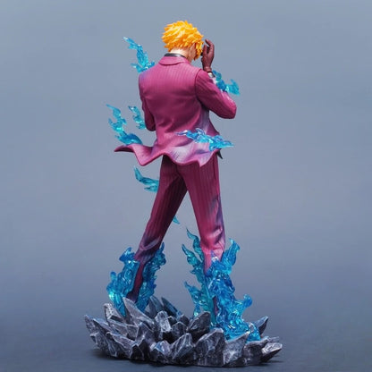 25cm Anime ONE PIECE Sanji PVC Action Figure Statue Desktop Ornament Model Toy Gift