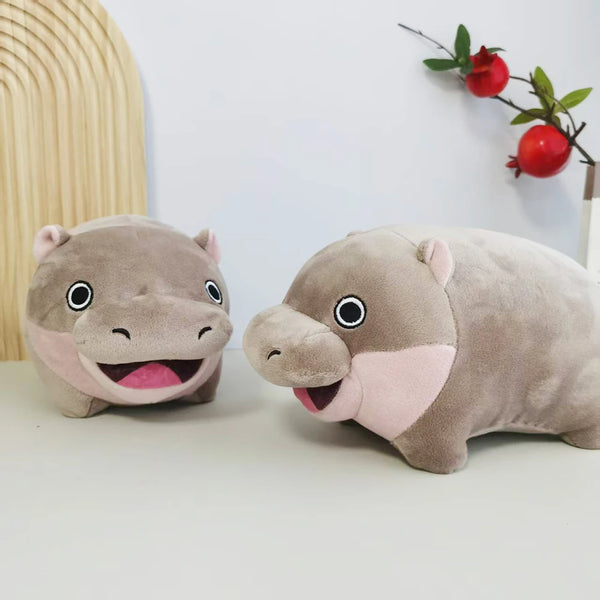 Cute Cartoon Hippo Plushie Stuffed Animal Soft Hug Pillow Plush Doll Home Decor Gift for Girls and Boys